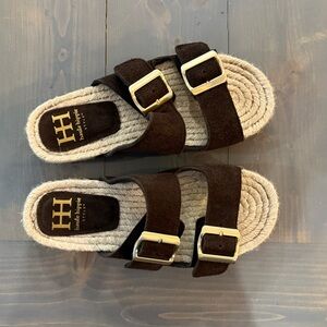 Haute Hippie Brown Suede Sandals Size 7M
